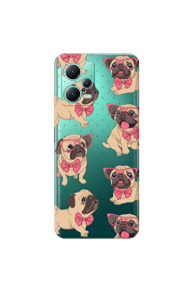 Other Xiaomi Redmi Note 12 Pro Plus 5G Dog Spectacled Transparent Silicone TP...