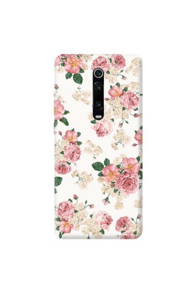 Other Xiaomi Mi 9T Pro Pink Flowers 2 Transparent Silicone TPU Θήκη