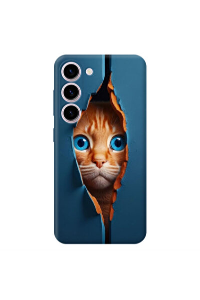 Other Samsung S23 Plus Cat Blue Eyes Transparent Silicone TPU Θήκη