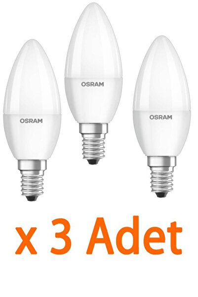 Osram Ledvalue 7,5W (60W) E14 Led Mum Ampul 840 - Günışığı 3 Adet Avize Ampulu
