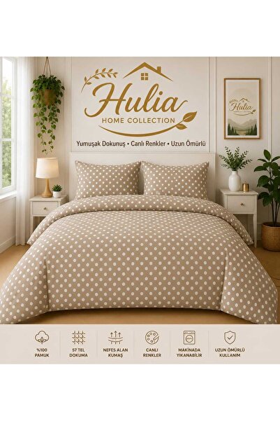 hulia home Ranforce Elastic Sheet Bedding Set Double Size Cotton Soft Texture...