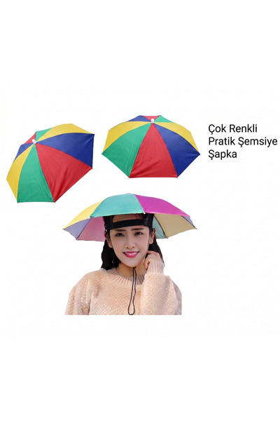 Vera Bambu Kafa Şemsiyesi – Eller Serbest Güneş ve Yağmur Şemsiyesi Şapka