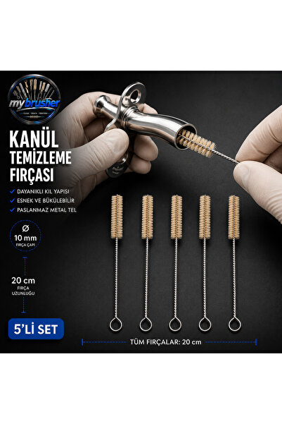 my brusher Kanül Temizleme Fırçası 5'li Set