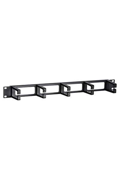 POWERTECH cable management NETW-0049 για rack 19"/1U, 5x γάντζοι, μαύρο