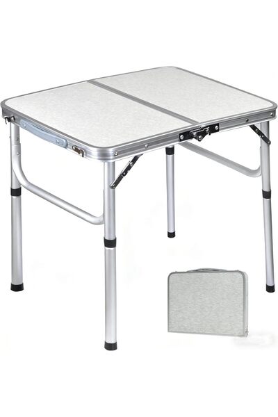 LBMT Lightweight Outdoor Folding Camping Table with Handle for Picnics and Ca...