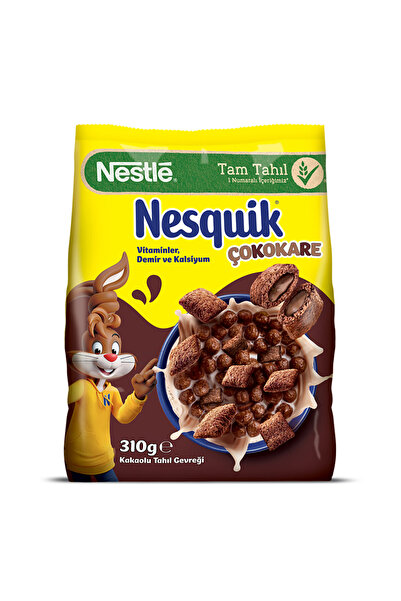 Nesquik Nestle Çokokare Çikolatalı Tahıl Gevreği 310 G (5'li Paket)