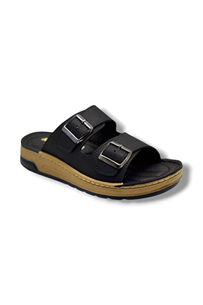 Cakgo Daye Atlas 251-26 Skin Double Tape Buckle Anatomical Men's Slippers