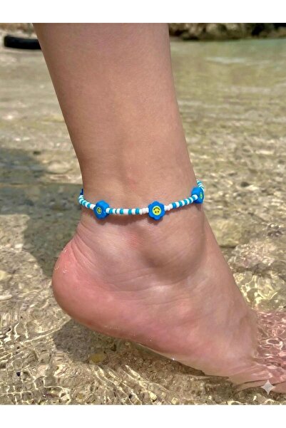Beykan handmade Fimo Bead Smile Anklet