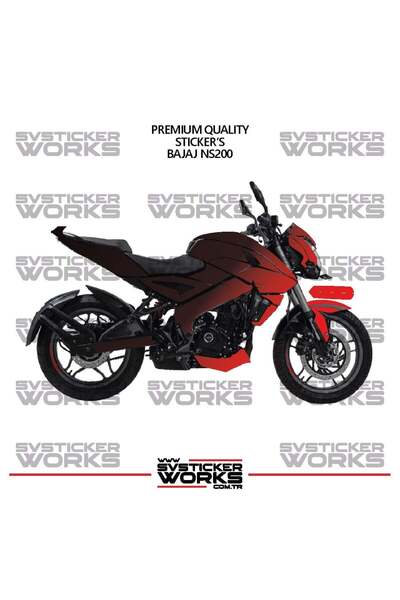 ARONA ملصق تزيين BAJAJ NS200 ثنائي اللون، طقم جاهز لتزيين المحرك، عالي الجودة
