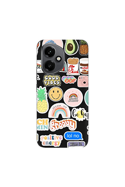 Other Honor Magic 400 Good vibes Black Colored Silicone TPU Θήκη