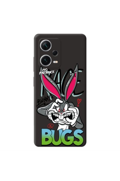 Other Xiaomi Poco X5 No Patience Black Colored Silicone TPU Θήκη