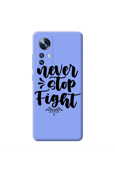 Other Xiaomi Mi 12 Never stop fight Light Purple Colored Silicone TPU Θήκη