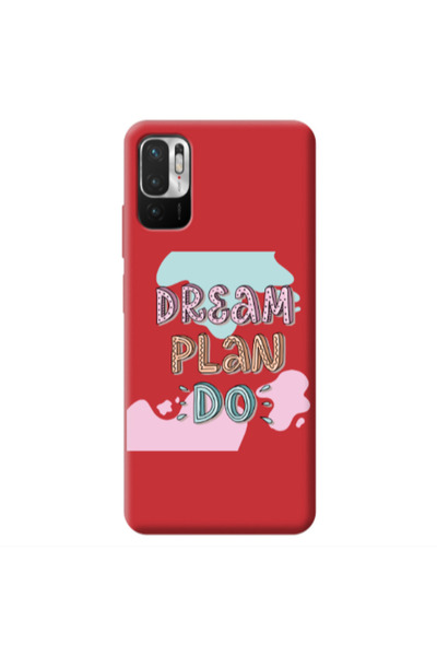 Other Xiaomi Redmi Note 10 Pro 5G Dream Plan Do Red Colored Silicone TPU Θήκη