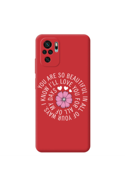 Other Xiaomi Redmi Note 10S Your Ways Red Colored Silicone TPU Θήκη