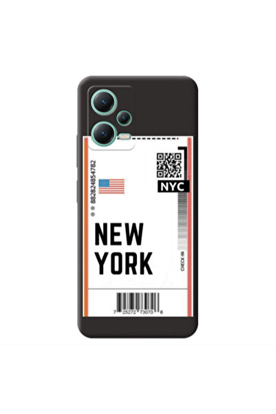 Other Xiaomi Redmi Note 12 Pro 5G New York NYC Black Colored Silicone TPU Θήκη