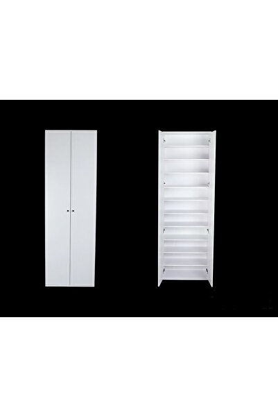 Generic 2 Door Shoe Cabinet with 11 Shelves for Storage