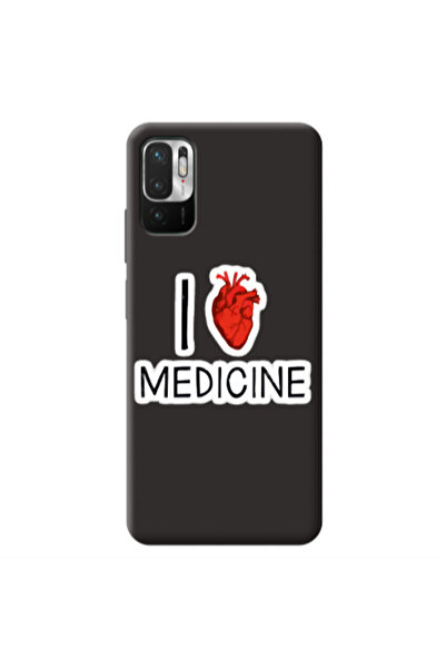 Other Xiaomi Redmi Note 10 Pro 5G I Love Medicin Black Colored Silicone TPU Θήκη