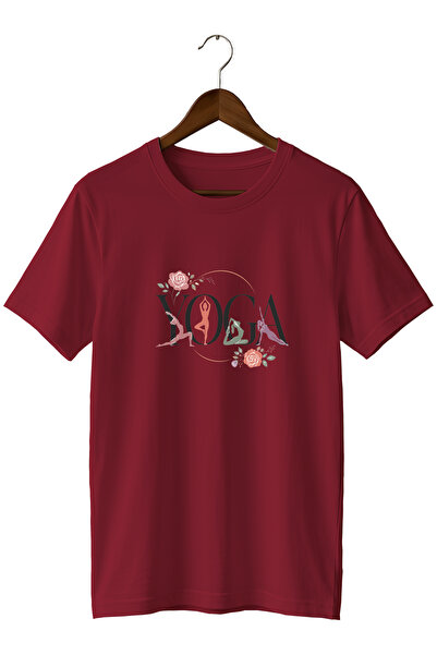 WİDİ Floral Yoga Printed Training T-Shirt Sports T-Shirt