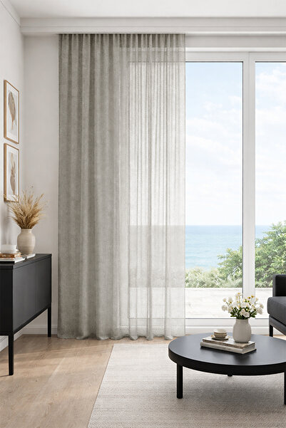 Premier Home Vista Mink Tulle Curtain 220X270 1X2 Pile