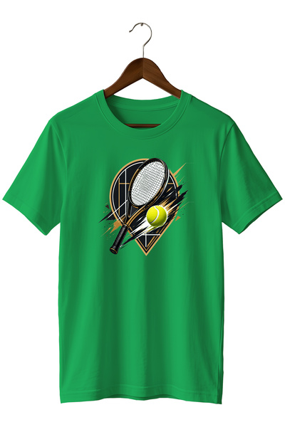 remonz Dynamic Tennis Printed T-Shirt Sports Court T-Shirt