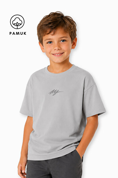 difa kids Arma Text Printed Casual Short Sleeve Summer Boy's T-Shirt