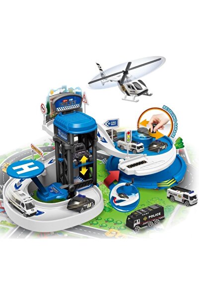 Blue Toys Σετ παιχνιδιού: Αστυνομικό Γκαράζ Στάθμευσης (MKN086709)