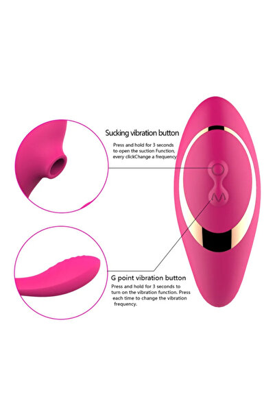 Byzon Çift Motorlu Şarjlı Hava Basınçlı G-Spot Vibratörü 10+10 Mod IPX7 Su Geçirmez