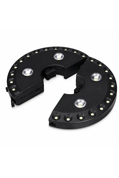 SHOPIENS Lampă LED pentru umbrelă de grădină cu clemă de fixare, 24 de becuri...