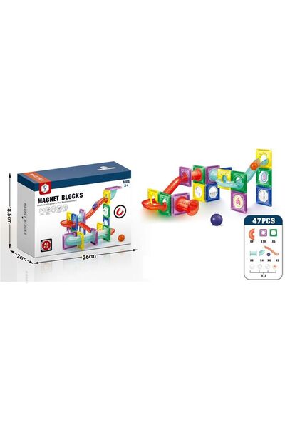 Blue Toys Μαγνητικά Τουβλάκια 47 Τεμάχια (MKO375365)
