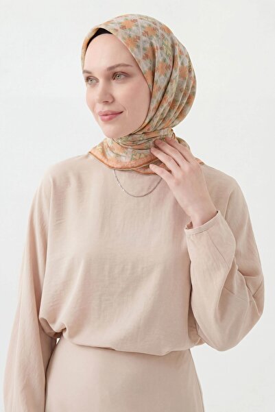 Silk Home Soft Scarf Minimal Motif Stone