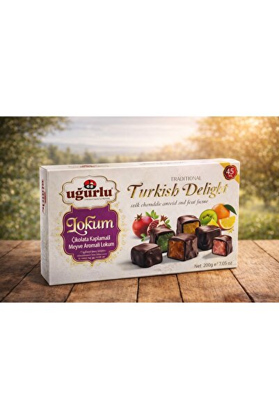 Uğurlu Rahat Turcesc Mix Fructe Invelit in Ciocolata Ugurlu 300 Gr