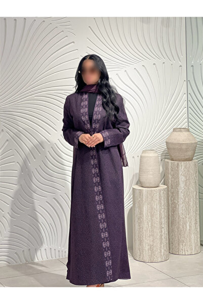 elegant veil Silk Muff Chiffon Blazer with Trendy Patterns - Elegant Hijab Shop