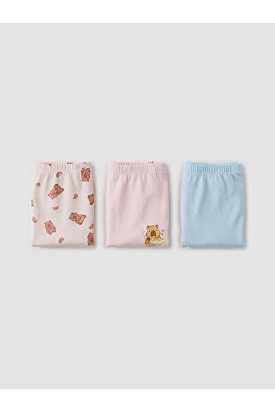 LC Waikiki Printed Girls' Boxer Shorts 3-Pack (S6)