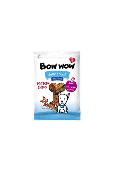 Bow Wow Chipsuri proteice cu colagen, recompense pentru câini 60 g