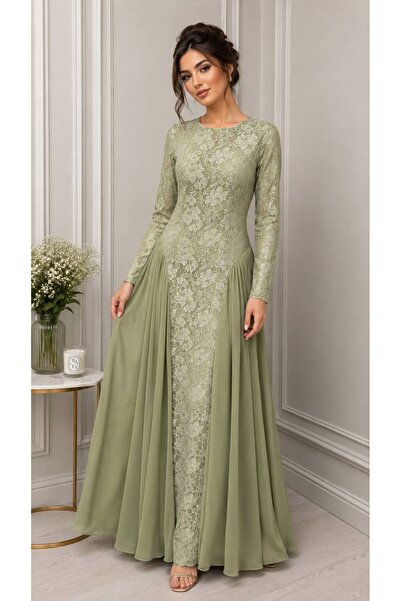 DIFFERENT Lace Dress with Pleats