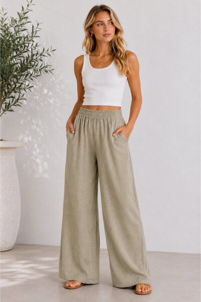 Eluna Sahara Pants σε καφέ Απόχρωση