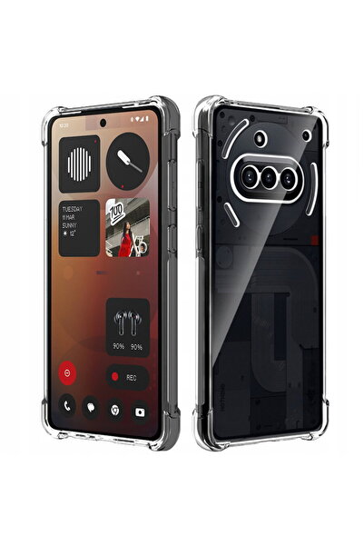 Techsuit Husă pentru Nothing Phone (3a) - Silicon transparent rezistent la șo...