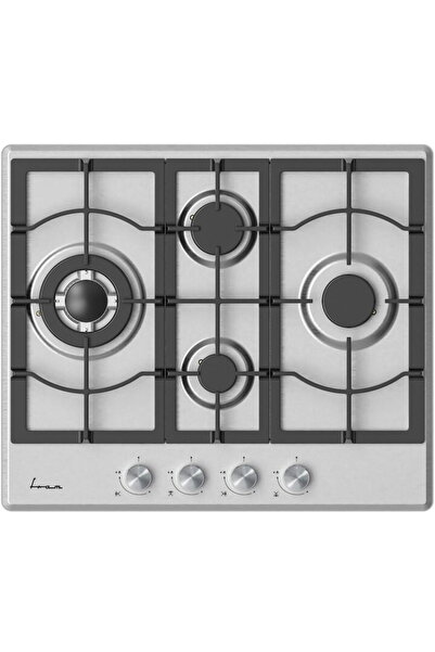 FRAM FBH-M4IWF-SS, Gaz, 4 arzatoare, Gratar fonta, Wok, Aprindere electrica, ...