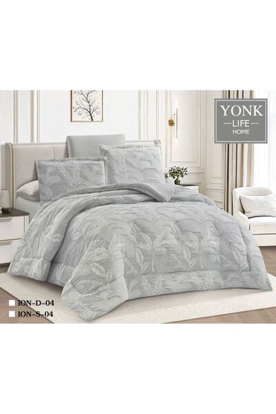YONK Modern Bridal Double Bedspread 6-Piece Set - Contemporary Elegance & Eve...