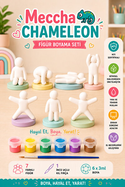 cabana TANITIMA ÖZEL FİYAT - Meccha Chameleon Boyama Seti %100 Doğal, N71 Ser...