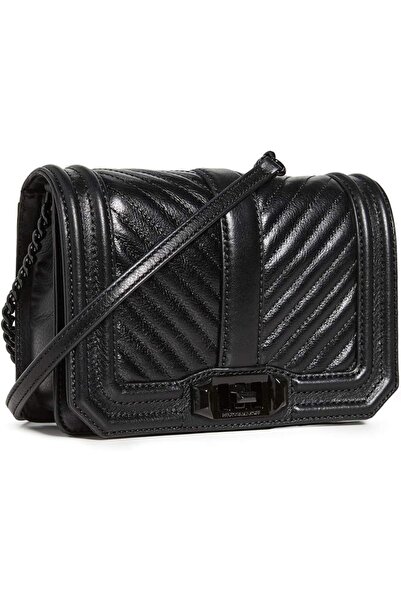 REBECCA MINKOFF Women's Chevron Quilted Love Crossbody Bag