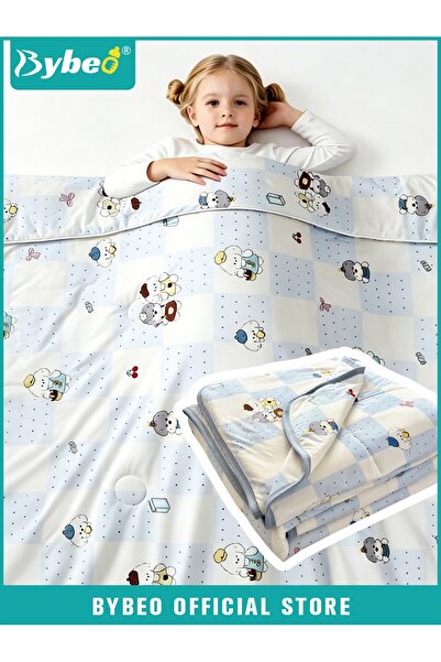 BYBEO Lightweight Baby Quilt, Soft Toddler Blankets, Kids Cooling Silk Summer...