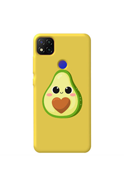 Other Xiaomi Redmi 9c Baby avocado Yellow Colored Silicone TPU Θήκη