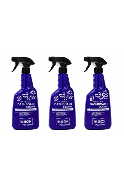 Maddox Top Bottom Set of 3 x Car Dashboard and Interior Care Solution Silicon...