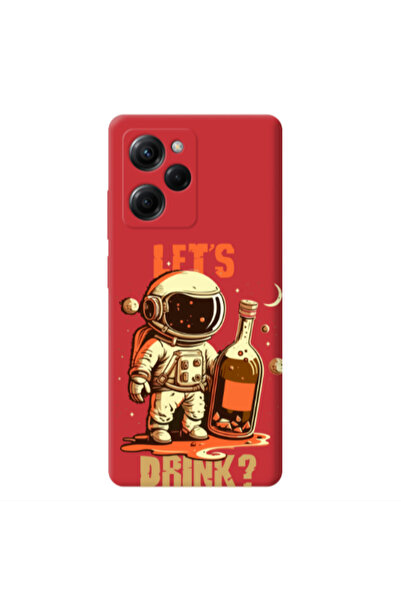 Other Xiaomi Poco X5 Pro Lets drink Red Colored Silicone TPU Θήκη
