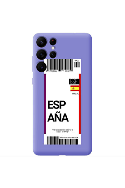 Other Samsung S22 Ultra Espana Arrival Purple Colored Silicone TPU Θήκη