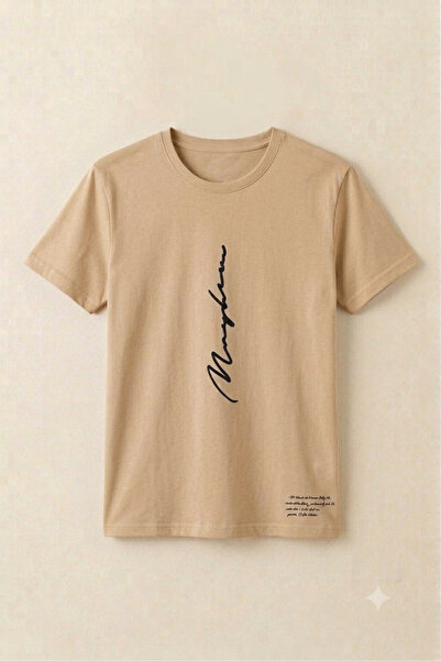 UNCİA OUTDOORS Men's Never Printed Crew Neck Oversized Wide Fit T-Shirt