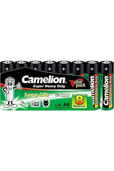 CAMELİON Μπαταρίες Ψευδαργύρου AA 1.5V, Συσκευασία 8 τεμαχίων