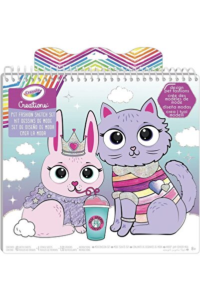 Crayola Puppy Fashion Set: Creative Album with Stencils & Stickers, Kids 3+