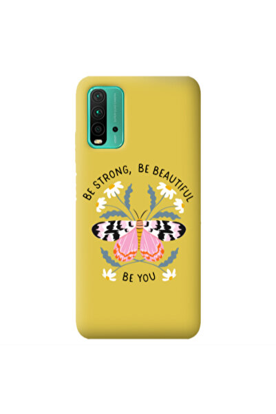 Other Xiaomi Poco M3 Be Strong Yellow Colored Silicone TPU Θήκη